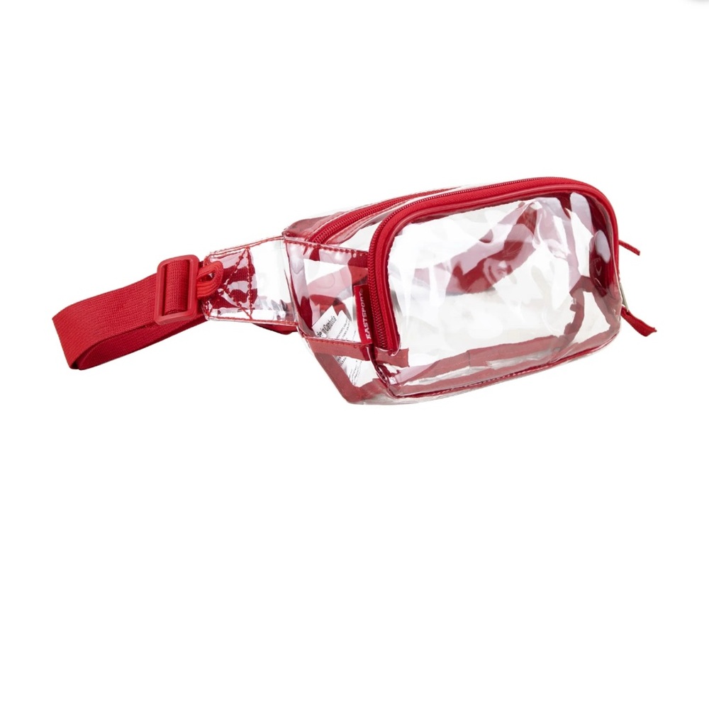 No Boundaries Red Clear Bag- Concert Bag- Game Day Bag